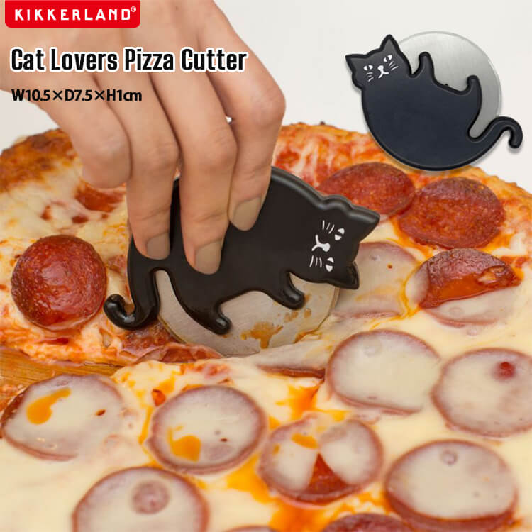 ピザカッター 猫グッズ KIKKERLAND キャット ラバーズ カッター Cat Lovers Pizza Cutter CU308 キッチン雑貨 プレゼントのサムネイル