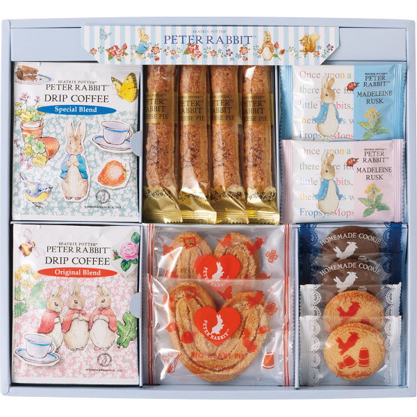 【のし無料】送料無料 ピーターラビットTM コーヒー&スイーツギフト PSG-15N{洋菓子 高級 お取り寄せ お菓子 クッキー キャラクター コーヒー スイー...