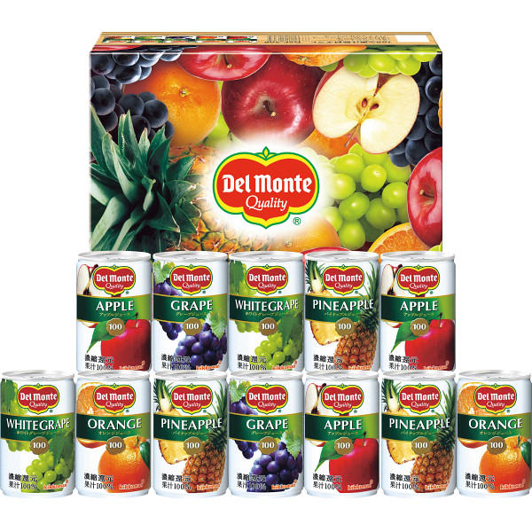 ★【内祝い ギフト】【送料無料】デルモンテ 100％果汁飲料ギフト（12本） DSF-20R 混じりっけなしの100％果汁 果実ジュース 詰め合わせ お歳暮・内祝い 冬の贈り物【 冬ギフト 年末年始 高級 美味しい 法人 企業向け 贈答用 個人 家庭用 お礼 手土産 プレゼント】のサムネイル