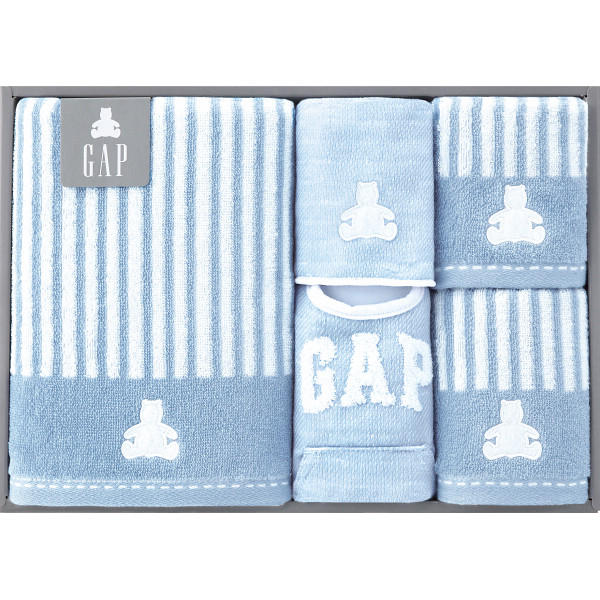 【のし無料】送料無料 baby GAP タオル各種・ハンカチ・スタイセット 54-5019400 ブルー ベビー バスタオル フェイスタオル ウォッシュタオル スタイ 内祝い・贈り物に【 もらって嬉しい 女性に喜ばれるギフト baby GAP ブランド 高級感 法人 手土産】