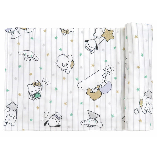 【のし無料】送料無料 サンリオベビー ガーゼおくるみ 星グレーストライプ SB03S サンリオ ベビー 綿100% ガーゼおくるみ 赤ちゃん 出産祝い プレゼン...
