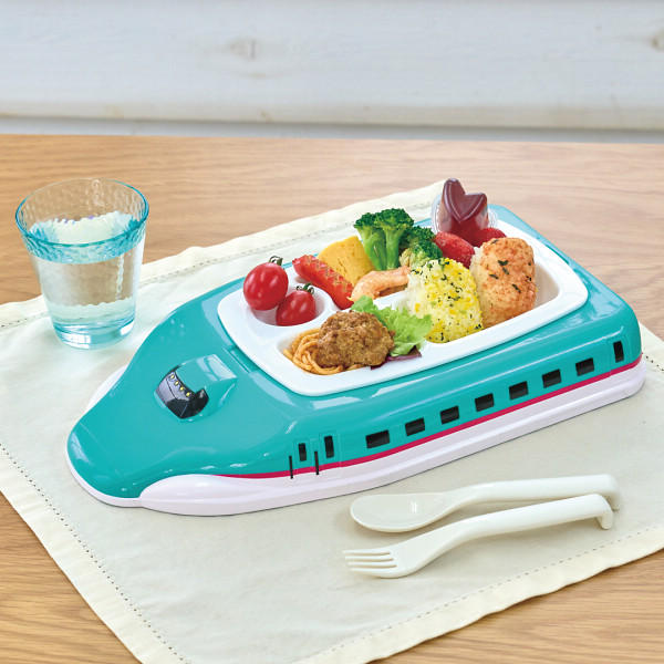 【のし無料】送料無料 のりものランチプレート EX-2972 E5系はやぶさ ランチプレート トレー部分 レンジ 食洗機対応 出産祝い プレゼント 内祝い・贈り...