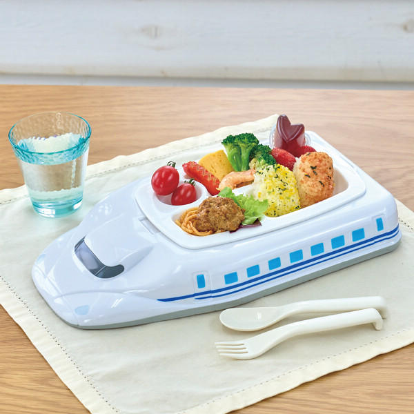 【のし無料】送料無料 のりものランチプレート EX-3449 N700系 ランチプレート トレー部分 レンジ 食洗機対応 出産祝い プレゼント 内祝い・贈り物に...