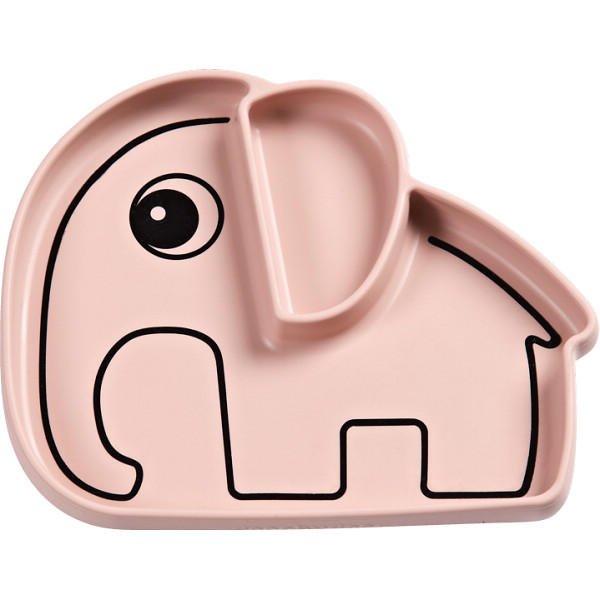 【のし無料】送料無料 ダンバイディア シリコンプレート エルフィー 2BD-1799231 パウダー 象のElphee シリコン製プレート ワンプレートごはん ...