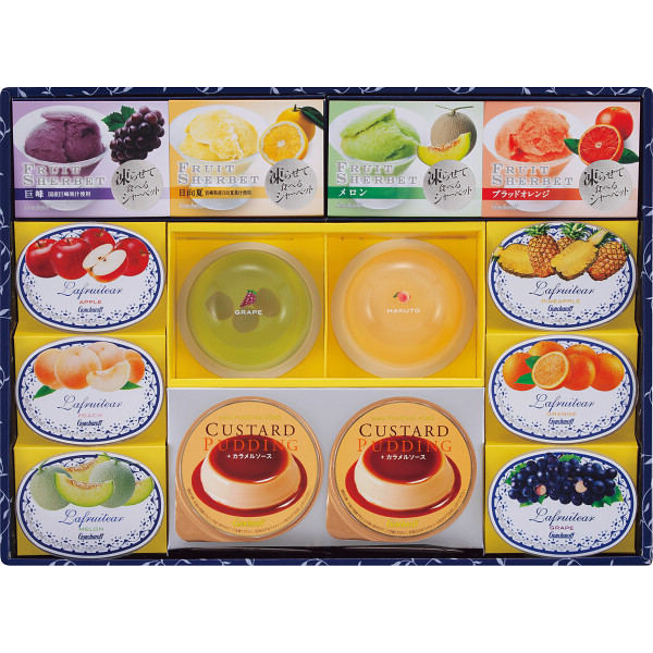 お中元 ゴンチャロフ ゼリー プリン 洋菓子 ギフト 送料無料 ゴンチャロフ クールメッセージ K-30【ゼリー シャーベット プリン クールデザート 詰め合わせ】【内祝い 出産内祝い 結婚 贈り物 手土産 挨拶】 【御中元 暑中お見舞い 残暑お見舞い】