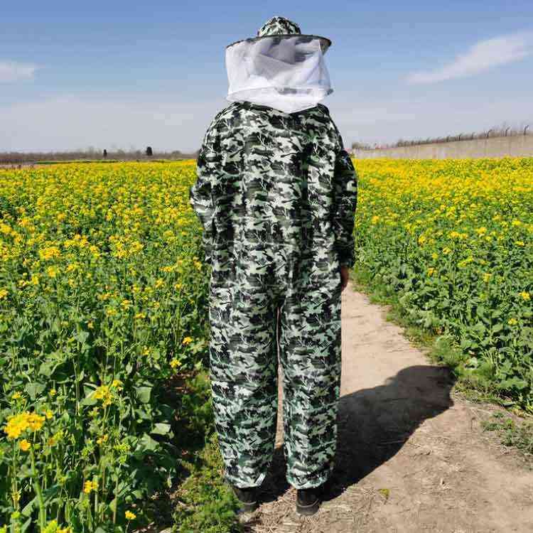 プロ防護服 対策 作業服 養蜂服 虫よけ 蚊 防護服 養蜂用 上下一体式 草刈り 保護装備 虫よけ 養蜂 養蜂用 ガーデニング 通気 保護服 衛生服 軽量 スズメバチ駆除 ハチ防護服 蜂防護服 3
