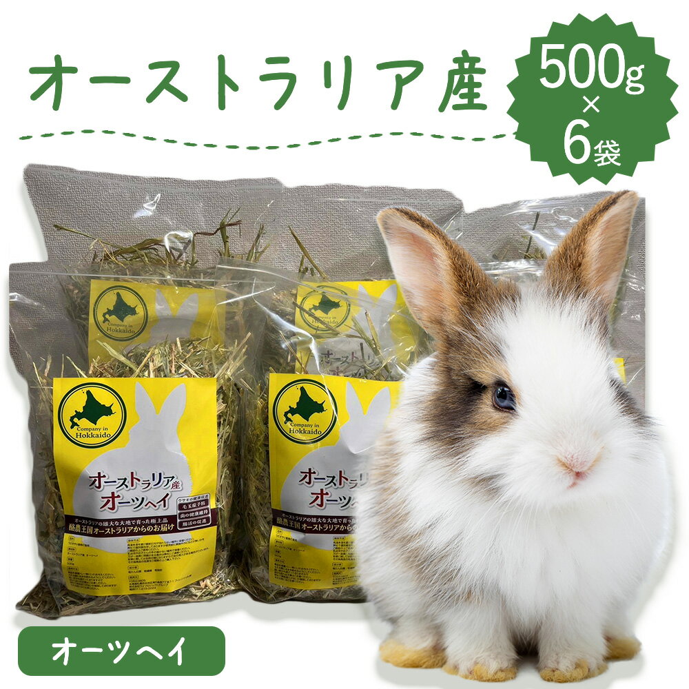 楽天うさぎの牧草チモシーもふぱふぇ【人気商品】うさぎ牧草 ウサギ オーツヘイ 500g×6袋 オーストラリア産 牧草王国 うさぎ 牧草 mofuparfait もふぱふぇ チンチラ モルモット 牧草 えさ 敷材 ラベルレス 小動物大好き ※ キューブ ではありません SSS