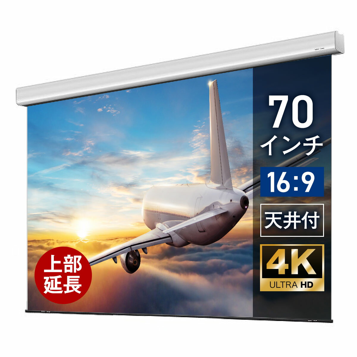 ץ꡼ 70 ߤ겼 ϥ ư꡼ 磻 16:9 ۡॷ 4K ̵  ...