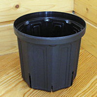 20061027祭5 兼弥スリット鉢 18cm ブラック