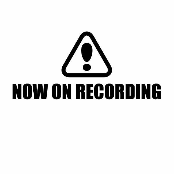 Rakuten - 【カッティングステッカー NOW ON RECORDING 06（録画中）2枚組 幅約16cm×高約7.3cm】