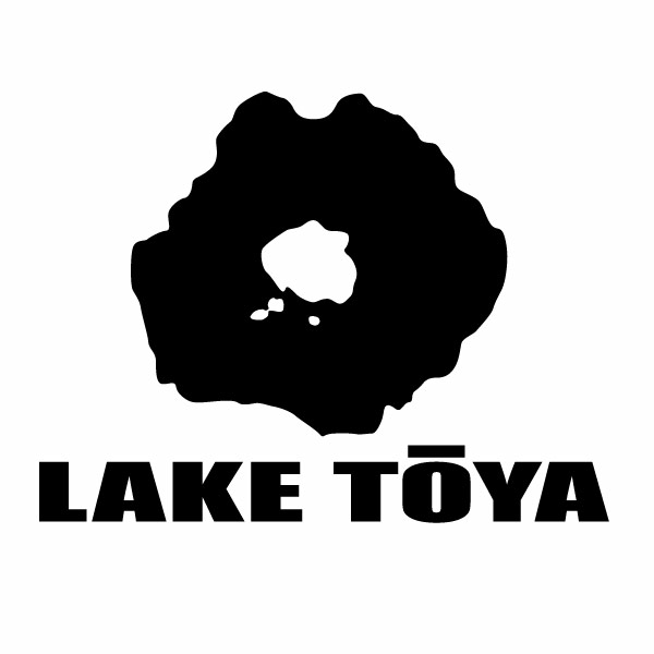 Rakuten - 【カッティングステッカー LAKE TOYA 01（洞爺湖地図 モチーフ）2枚組 幅約17cm×高約12.8cm】ハンドメイド 洞爺湖ステッカー。