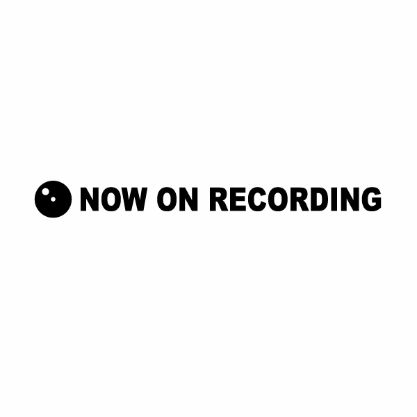 Rakuten - 【カッティングステッカー NOW ON RECORDING 10（録画中）2枚組 幅約19cm×高約2cm】