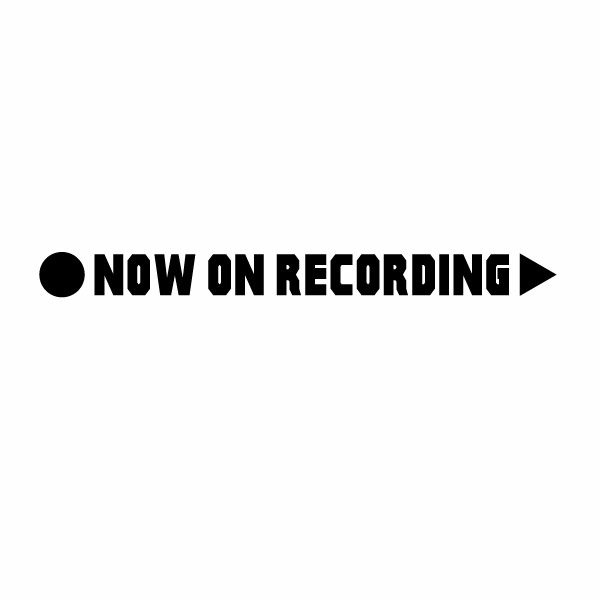 Rakuten - 【カッティングステッカー NOW ON RECORDING 07（録画中）2枚組 幅約19cm×高約1.7cm】
