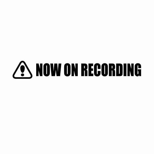 Rakuten - 【カッティングステッカー NOW ON RECORDING 09（録画中）2枚組 幅約19cm×高約2.6cm】