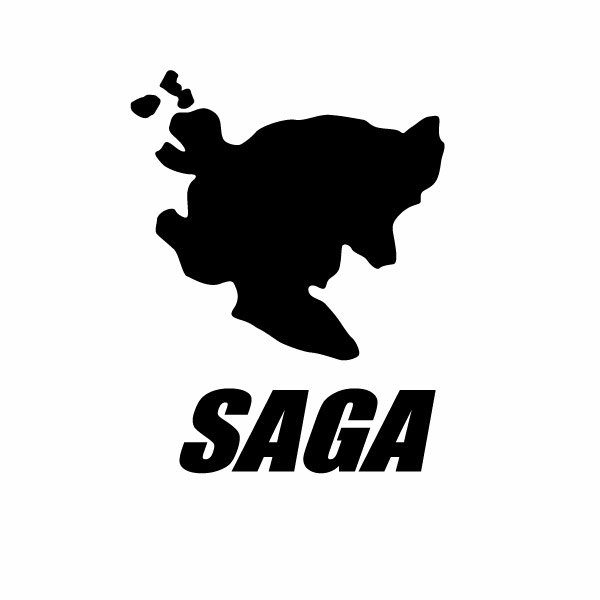 Rakuten - 【佐賀県地図モチーフSS カッティングステッカー 極小サイズ 3枚組 幅約4.1cm×高約5.3cm】ハンドメイドデカール。