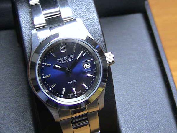 スイスミリタリー 腕時計 エレガント ML103 レディース 27mm 文字盤カラー ブルー 日本全国=北は北海道、南は沖縄まで送料580円でお届けけします 安心の正規輸入品