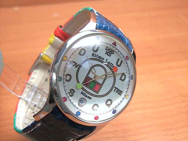 リトモラティーノ 腕時計　FINO　（フィーノ）　マルチカラーベルト　レディースサイズです。　メンズもあります　【文字盤カラー　ホワイト】 ★日本全国＝北は北海道、南は沖縄まで送料0円　【送料無料】でお届けけします★