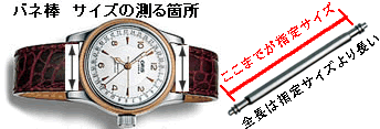 腕時計 バネ棒 7mm （この他7mmから30mmまでございます）　 ☆全国送料180円のメール便がご利用いただけます。☆　通常使いで3年〜4年に一度交換をお勧めします。