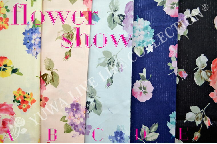 生地 花柄/YUWA/有輪商店/ミューファンコレクションシャーティングflowershow/264528FM 全5色