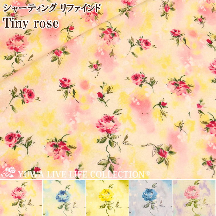 L֏X YUWA n V[eBO t@Ch Tiny rose S5F /| ԕ o lR|X150cm܂