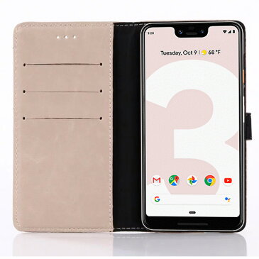 pixel3 ケース pixel3 xl ケース 手帳型 Google Pixel XL スマホケース マグネットベルト ピクセル 横開き スタンド機能 カード収納 ブラック ブラウン キャメル ライトグレー