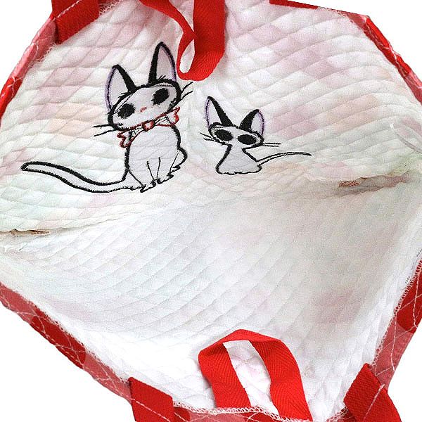 魔女の宅急便 キルトバッグ　2点セット「ジジとチューリップ畑」！レッスンバッグ・シューズケース【あす楽】入園 入学 スタジオジブリ キルティング トートバッグ 習い事バッグ シューズバッグ 内祝い おめでとう お返し