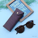 「EYEGLASS CASE WOOD BUCA　(DARK BROWN)」 眼鏡ケース めがねケース メガネケース ブーカ ケース 収納 マグネットボタンタイプ アイグラスケース