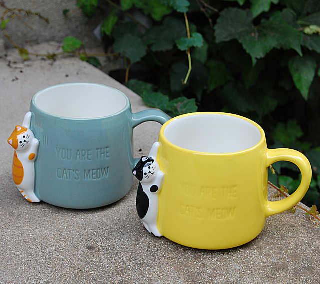 「ハッピーキャットデイ つめとぎマグ」 猫 ねこ ネコ キャット ネコ雑貨 ねこ雑貨 猫雑貨 マグカップ マグ コップ ギフト プレゼント 陶器 HAPPY cat day 猫あるある雑貨