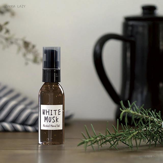楽天雑貨レイジー「John’sBlend アルコールハンドジェル（ホワイトムスク）」 WHITE MUSK ジョンズブレンド ムスク フレグランス 芳香 除菌 ポンプ式【コンパクト対応】
