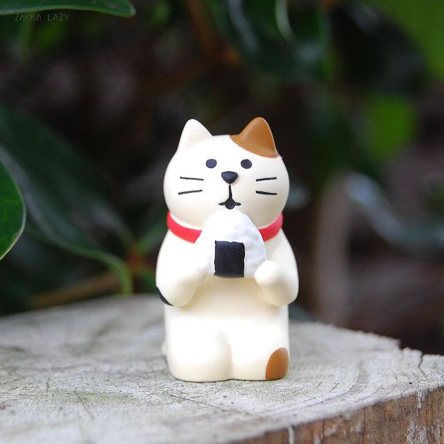 「コンコンブル　おむすび猫」 猫 ねこ CAT キャット ミケネコ 三毛猫 可愛い マスコット オーナメント 置物 concombre【コンパクト対応】のサムネイル
