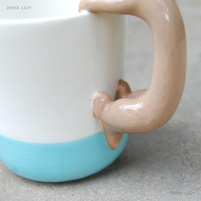 「カワウソマグラテ」KAWAUSOCAFEマグマグカップカワウソおやつかわうそ陶器ギフトプレゼント