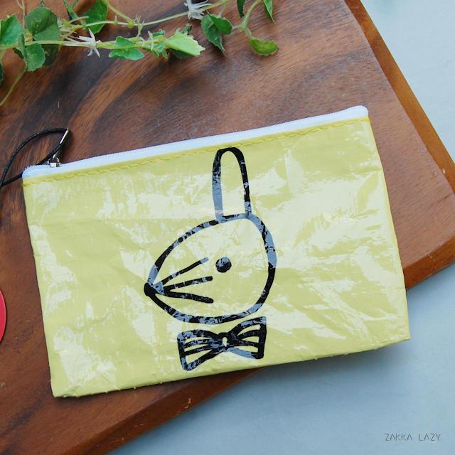 Yamabatosha Coin purse (Rabbit/YE)　　ユニコン 山鳩社 コインパース 小銭入れ 財布 ポーチ ビニール うさぎ ラビット ウサギ イエロー【ネコポス・コンパクト対応】