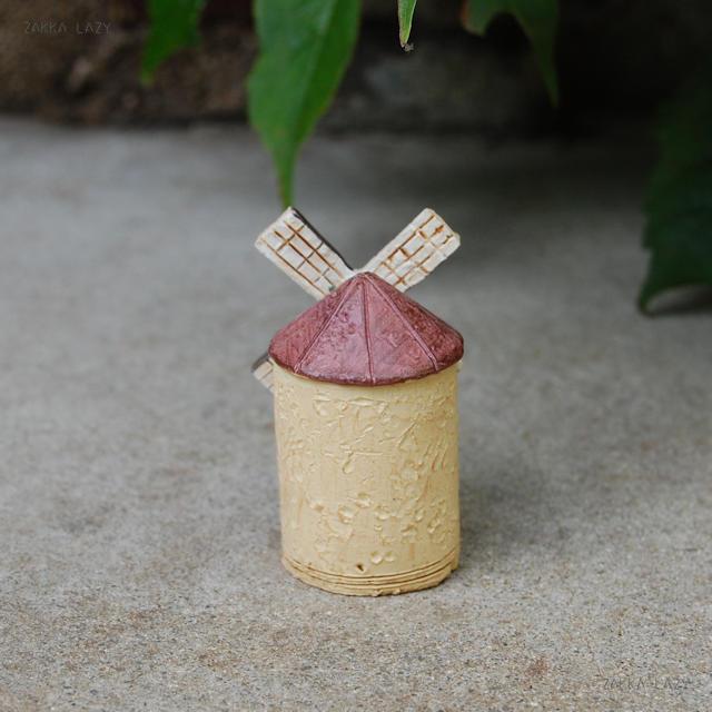 ムーランガランスS 　風車 オーナメント 友膳 ユウゼン ゆうぜん ガーデニング 置物 オブジェ ミニチュア 可愛い インテリア ガーデン 庭 ハウス 家 イエロー 【コンパクト対応】