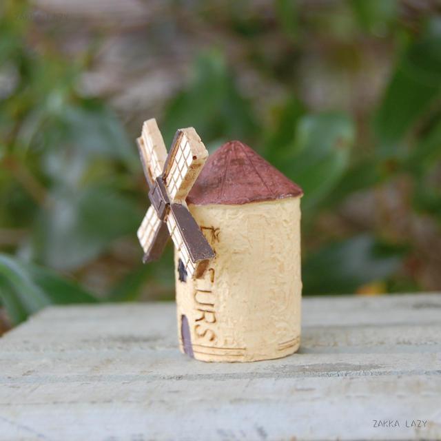 ムーランガランスS 　風車 オーナメント 友膳 ユウゼン ゆうぜん ガーデニング 置物 オブジェ ミニチュア 可愛い インテリア ガーデン 庭 ハウス 家 イエロー 【コンパクト対応】