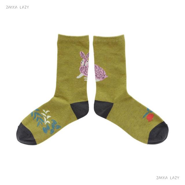 Matsuo Miyuki Socks Rabbit　　エイトミリオンワークス 松尾みゆき ソックス 靴下 うさぎ ウサギ ラビット プレゼント 松尾ミユキ【ネコポス2点まで・コンパクト対応】のサムネイル
