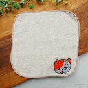 Yamabatosha Mini Hand towel mochi 山鳩社 やまばとしゃ おしゃれ 可愛い ハンドタオル ハンカチ はんかち 猫 ねこ ネコ キャット ベージュ アイボリー【ネコポス・コンパクト対応】