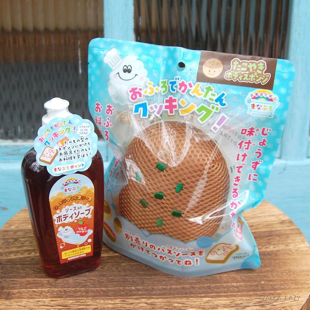 まなぶろ　クッキングボディスポンジ&ボディソープ（タコヤキ・ソース）　　ノルコーポレーション まな..