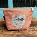 Matsuo Miyuki Pouch Elliot エイトミリオンワークス 松尾ミユキ 松尾みゆき ポーチ 収納 ねこ ネコ 猫【ネコポス・コンパクト対応】
