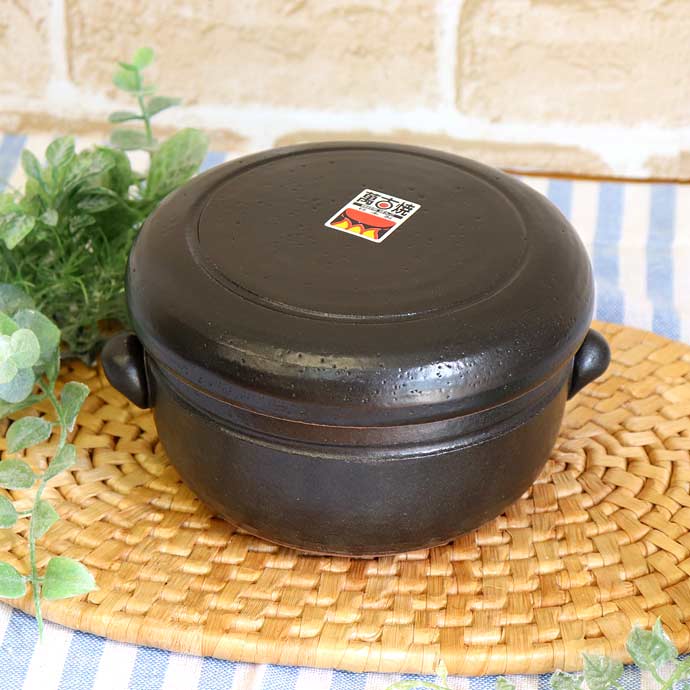 【まとめ買いで20%OFF】【1個】万古焼耐熱ふっくらおひつ1合用1個 日本製 万古焼 耐熱 保存 保存容器 ご飯 おかず おひつ ほかほか ふっくら シチュー 煮物