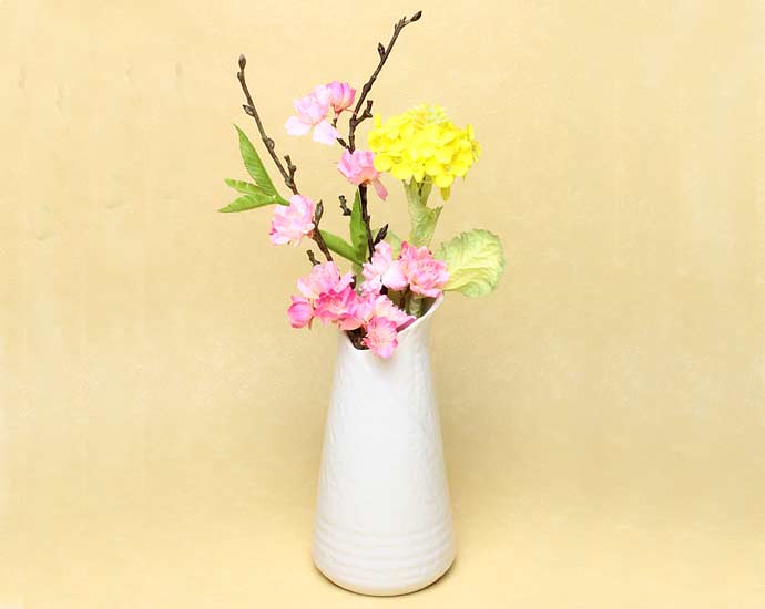 お花を選ばない投げ入れ花瓶白1個 中国製 陶磁...の紹介画像2