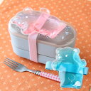 ひえクマバンド付1個 日本製 お弁当箱 保冷剤 バンド ピンク ブルー かわいい クマ 便利 お弁当 冷凍 繰り返し使える(3)