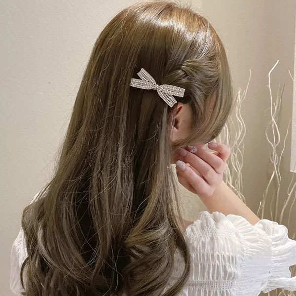 キラキラ♪華やか リッポン ヘアクリック ヘアアクセサリー ビジュー プレゼント ギフト トレンド 20代 30代 40代ヘアピン ピン留め パッチン留め パー...