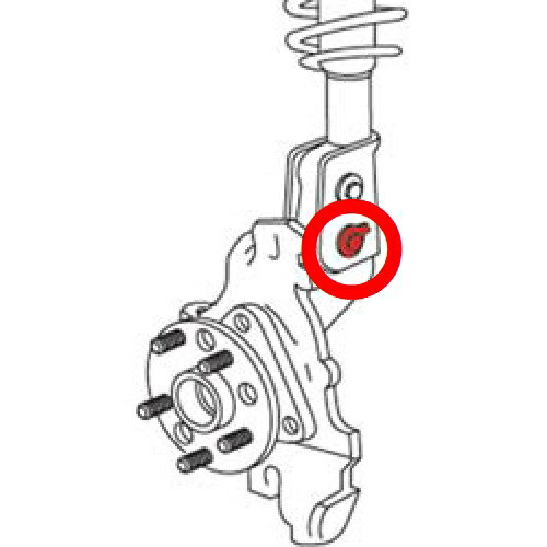 スズキ エスクード TL52W グランドエスクード(TL92W)を含む フロント用 キャンバーボルト M12 調整幅 ±1.75° アルマイト処理 2本セット ネジ強度12.9 偏心ボルト カムワッシャー ポジキャン ネガキャン