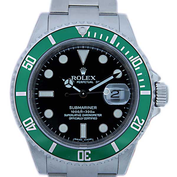 【ポイント2倍！5/9〜5/16 23:59まで】ロレックス　ROLEX　サブマリーナデイト　Ref.16610LV　グリーンサブ　300m防水　新品