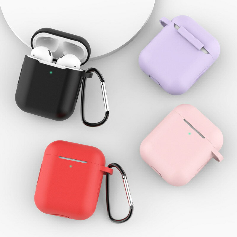 AirPods case アップル イヤホン カバー 衝撃吸収 イヤホンケース カバー Bluetooth 耐衝撃 保護 収納 イヤホーン エアーポッズ 携帯便利 イヤホンケース カバー ケース アクセサリー キーリング アウトドア 送料無料