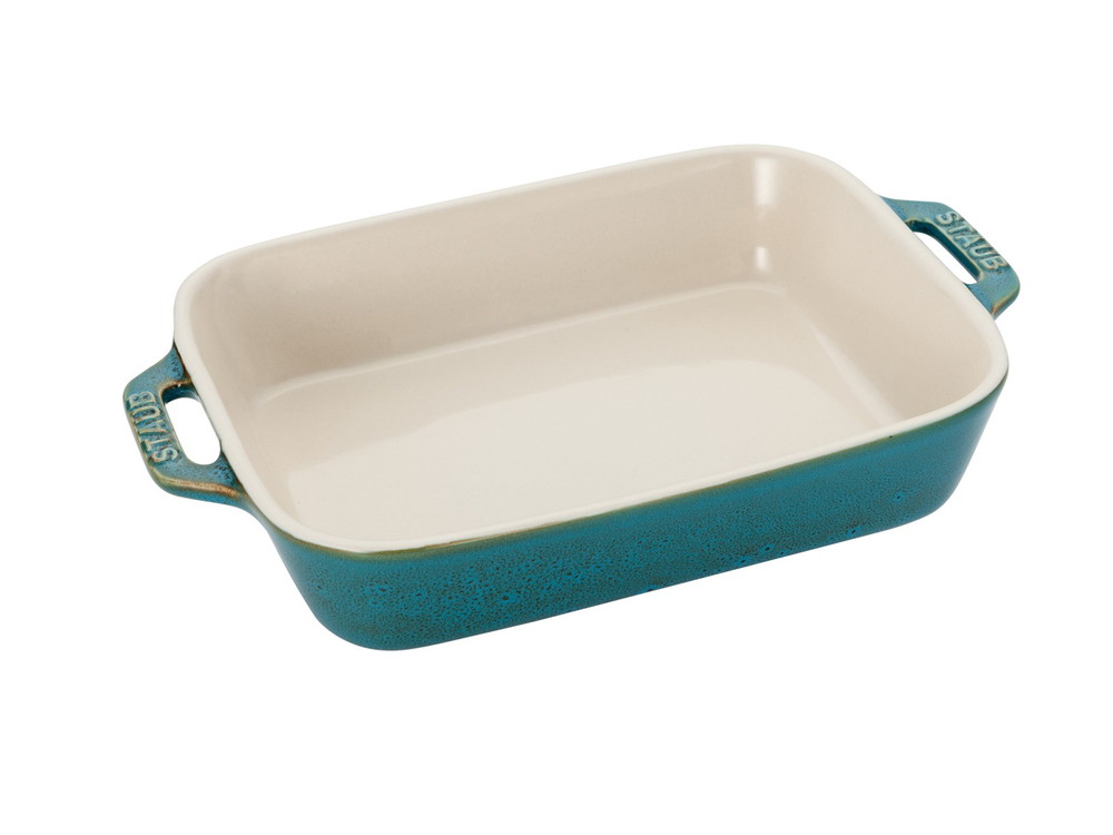【公式】STAUBレクタンギュラーディッシュ20cmターコイズ|ツヴィリングJ.A.ヘンケルスストウブストーブ正規品セラミックオーブンお皿グラタン皿大皿耐熱皿おしゃれレクタンオーブン皿皿大ドリアストゥブ長方形陶磁器レクタンギュラー陶器