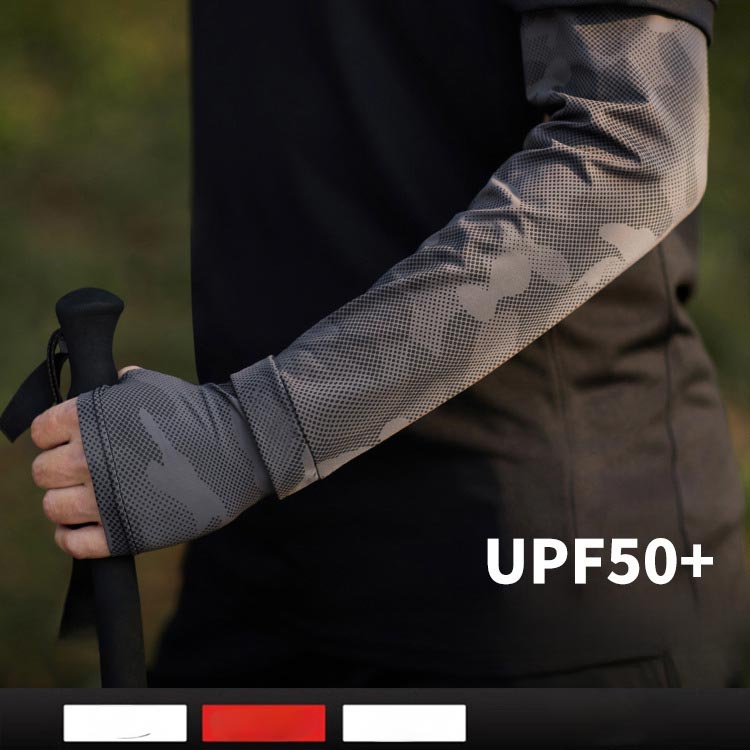 接触冷感 UVカット メンズ アームウォーマー 2組セット 腕カバー アームカバー UV 2組セット 指穴 ロング アームスリーブ 迷彩柄 日焼け対策 釣り 紫外線対策 運転 自転車 スポーツ 日焼け止め アウトドア ゴルフ ガーデニング 父の日 プレゼント プチギフト