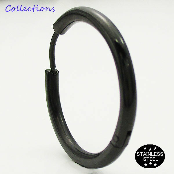 \80/ ステンレス ピアス (17)25mm 片耳売り 選択可 金色 銀色 黒色 ピンクゴールド メイン サージカルステンレス 316L メンズ レディース ...