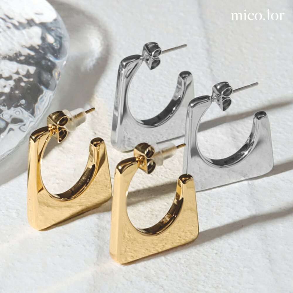 Opal - ステンレス ピアス (204) 2個セット 選択可 銀色 金色 ピアス レディース ステンレス ステンレス 金属アレルギー シンプル おしゃれ かわいい 送料無料