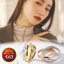 楽天mico.lor accessory＼20％OFFセール／ ステンレス リング （331）2連リング 選択可 銀色と金色 銀色とピンクゴールド メイン サージカルステンレス316L 金属アレルギー対応 メンズ レディース 大人 おしゃれ シンプル チェーンリング プチプライス